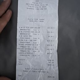 They scanned my shoes twice and didn't want to refund the money to card over the phone.