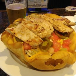 Taco salad with chicken it's what's for lunch. Taco salad with chicken it's what's for lunch.