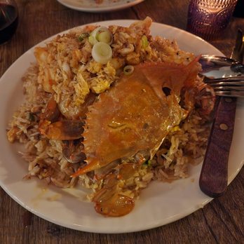 Mawn - Thai crab fried rice with soft shell crab and scallops - Cambodian Near Me - Philadelphia, Pennsylvania Mawn - Thai crab fried rice with soft shell crab and scallops - Cambodian Near Me - Philadelphia, Pennsylvania