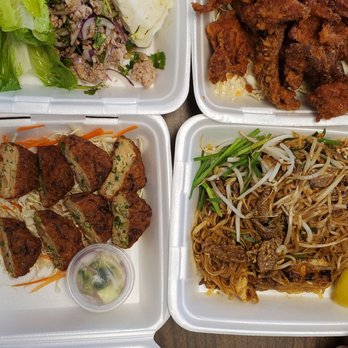 Ono Thai - Larb ga. Fried chicken, fish patty, pad thai - Thai Near Me - Ewa Beach, Hawaii Ono Thai - Larb ga. Fried chicken, fish patty, pad thai - Thai Near Me - Ewa Beach, Hawaii