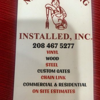 Need Fencing Installed - Business card- owner Nolan is very kind & patient! - Fences & Gates Near Me - Nampa, Idaho Need Fencing Installed - Business card- owner Nolan is very kind & patient! - Fences & Gates Near Me - Nampa, Idaho