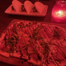 Lucky's Lounge - Prosciutto flatbread and bao buns