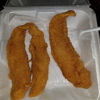 Roy's Fish Fry - This is Roy's ideal of what a BIG piece of catfish looks like!!! looks like a half of a piece to me.... - Seafood Near Me - Newark, New Jersey Roy's Fish Fry - This is Roy's ideal of what a BIG piece of catfish looks like!!! looks like a half of a piece to me.... - Seafood Near Me - Newark, New Jersey