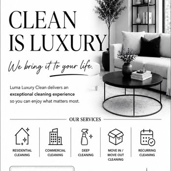 Luma Luxury Clean - Enjoy 20% OFF your first cleaning and experience the Luma difference. - Office Cleaning Near Me Luma Luxury Clean - Enjoy 20% OFF your first cleaning and experience the Luma difference. - Office Cleaning Near Me