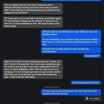 Truly Blessed Movers and Cleaning - Unprofessional Responses - Movers Near Me