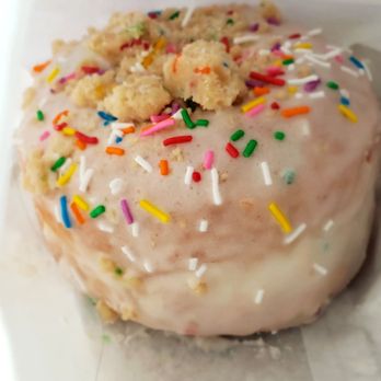 Doughnut Party - Birthday cake donut for $3.25 @doughnut party - Donuts Near Me - Edmonton, Alberta Doughnut Party - Birthday cake donut for $3.25 @doughnut party - Donuts Near Me - Edmonton, Alberta