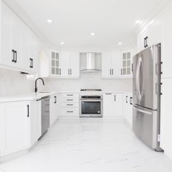Altima Kitchens and Closets - MDF Painted OC-65 white Kitchen