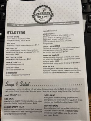 Menu photo 6 Bizzee Bees Cafe & Pies Spring Lake Park, MN