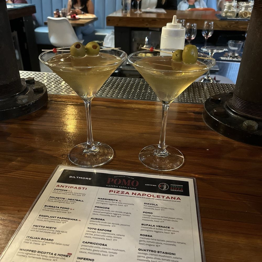 Pomo Pizzeria - Biltmore - Dirty martini with craftsman vodka - Pizza Near Me - Phoenix, Arizona Pomo Pizzeria - Biltmore - Dirty martini with craftsman vodka - Pizza Near Me - Phoenix, Arizona