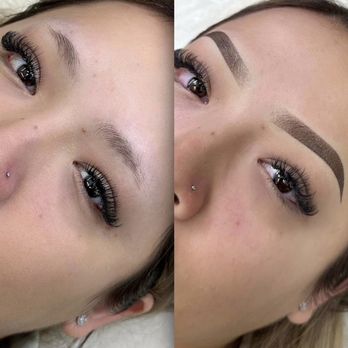 Wowed With Brows - Before & After ombré brows - Permanent Makeup Near Me - Los Angeles, California