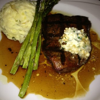 Hotel Baker - Filet, mashed potatoes and asparagus - Hotels Near Me - Saint Charles, Illinois