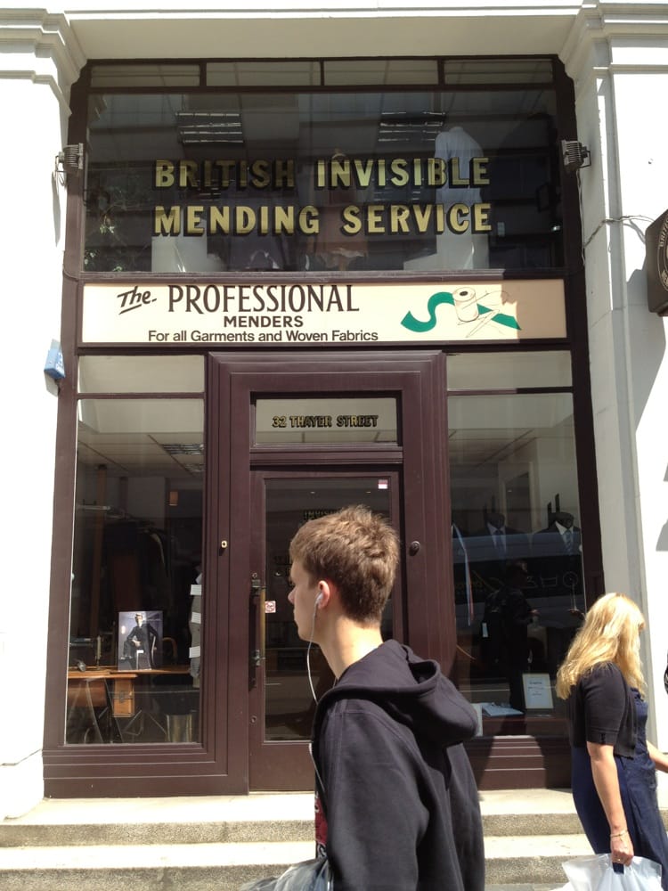 BRITISH INVISIBLE MENDING SERVICE Updated March 2025 32 Thayer Street, London, United