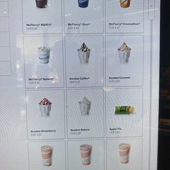 McDonald's - 2023 menu - Fast Food Near Me - Bern, BE