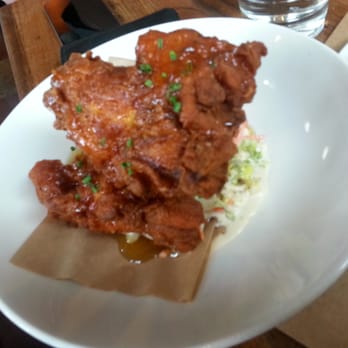 Manhattan Beach Post - weird tasting truffle honey fried chicken...too much batter and oil - New American Near Me - Manhattan Beach, California