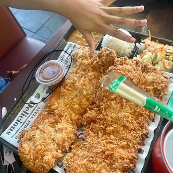 Luv Dduk - Chicken Katsu!...SMALL dipping sauce on the side! - Korean Near Me - Cerritos, California