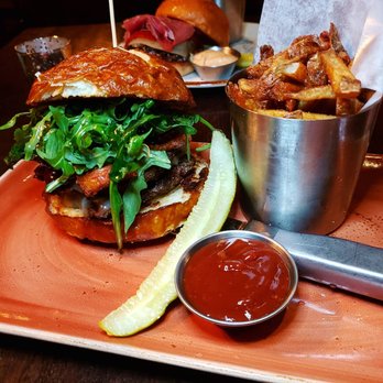Red Cow St. Paul - Red Cow Grind Manhattan 2.0 with fries. - Burgers Near Me - St Paul, Minnesota Red Cow St. Paul - Red Cow Grind Manhattan 2.0 with fries. - Burgers Near Me - St Paul, Minnesota
