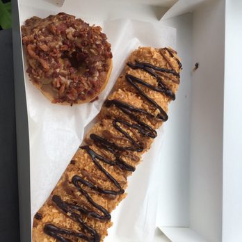 Donut King - Maple bacon donut and samoa something!!! - Donuts Near Me - Winter Park, Florida Donut King - Maple bacon donut and samoa something!!! - Donuts Near Me - Winter Park, Florida