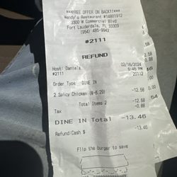 Wendy's - Recipe