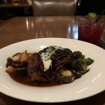 Corner Restaurant - Braised Short Rib and jalapeño hibiscus marg - Bars Near Me - Austin, Texas