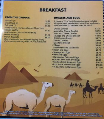 Menu photo 5 Main Street Eatery Quartzsite, AZ Menu photo 5 Main Street Eatery Quartzsite, AZ