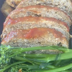 Tough Love Meal Prep - Meatloaf, roasted potatoes, broccolini