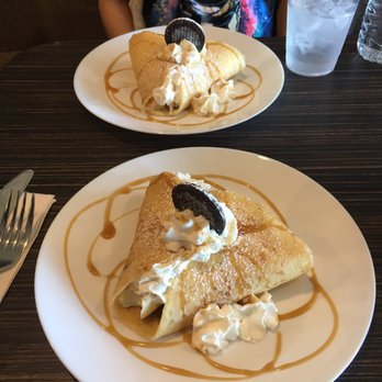 Cafe Crepes Square - Try the cheesecake crepes!! Very delicious - Desserts Near Me - Suwanee, Georgia