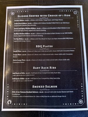 Menu photo 5 Steinerhaus BBQ Big Bear Lake, CA