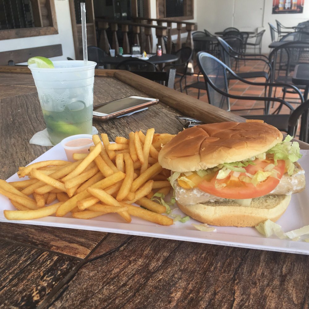 La Taberna - Mahi mahi burger - Bars Near Me - Vega Baja, Puerto Rico
