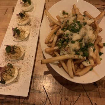 River and Woods - Deviled Eggs & Poutine - New American Near Me - Boulder, Colorado River and Woods - Deviled Eggs & Poutine - New American Near Me - Boulder, Colorado