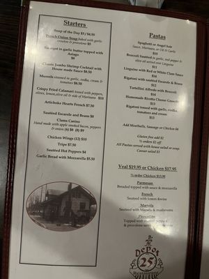 Menu photo 1 Depot 25 Restaurant Shortsville, NY Menu photo 1 Depot 25 Restaurant Shortsville, NY