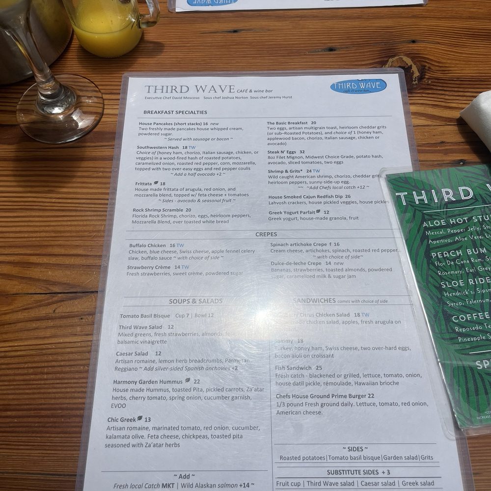 Third Wave Cafe - Menu - Creperies Near Me - New Smyrna Beach, Florida Third Wave Cafe - Menu - Creperies Near Me - New Smyrna Beach, Florida