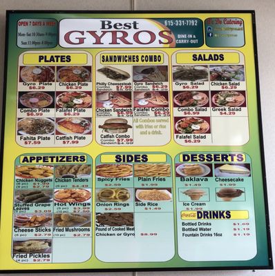 Menu photo 2 Best Gyros Nashville, TN