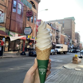 Matcha Cafe Maiko - Earl grey and Strawberry Soft Serve Ice Cream swirl - Desserts Near Me - Philadelphia, Pennsylvania Matcha Cafe Maiko - Earl grey and Strawberry Soft Serve Ice Cream swirl - Desserts Near Me - Philadelphia, Pennsylvania