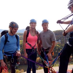 Blue Ridge Mountain Guides - Our First Ascent Course on Stone Mountain. No climbing experience required.