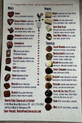 Menu photo 5 North Fork Chocolate Company Mattituck, NY