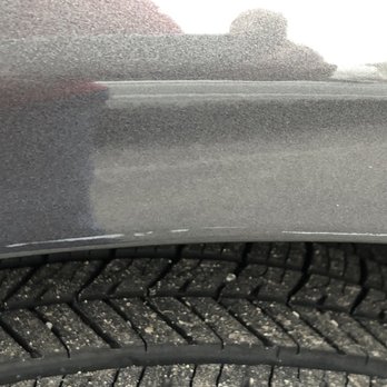 Hewlett Collision Center - The same scuff mark I took 2 pictures to show length - Body Shops Near Me - Georgetown, Texas Hewlett Collision Center - The same scuff mark I took 2 pictures to show length - Body Shops Near Me - Georgetown, Texas