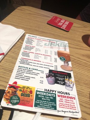 Menu photo 5 Jakes Burgers and Beer Flower Mound, TX