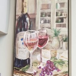 A n J Home Decor & Antiques - Wine picture frame