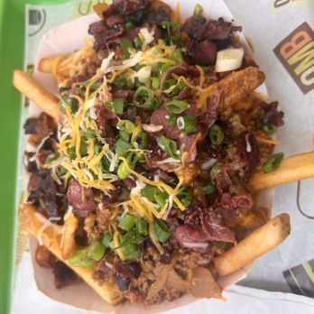 Oh My Burger - Chili Cheese Fries with Pastrami - Burgers Near Me - Gardena, California Oh My Burger - Chili Cheese Fries with Pastrami - Burgers Near Me - Gardena, California