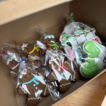 Saints and Sinners Bakeshop - Box of Decorated Cookies for Christmas - Coffee & Tea Near Me - Long Beach, California