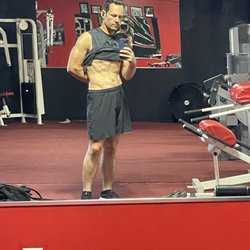 Nuvo Health/NJ Diet - After photo #1 taken 4/23/23 at Atlilis Gym in Ocean City NJ sneaking a peak at my abs while no one looking...