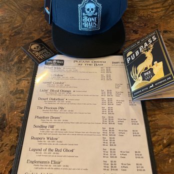 Bone Haus Brewing - Pub Pass and Hat - Brewpubs Near Me - Fountain Hills, Arizona