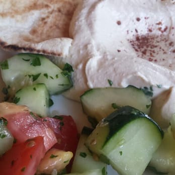 Palmyra - Hummus and salad. - Mediterranean Near Me - San Francisco, California