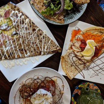 Renata's Creperie - Crepe Normandy, Hungry Farmer, Nectrarine Special and Sweet Sophy - Creperies Near Me - Arcata, California Renata's Creperie - Crepe Normandy, Hungry Farmer, Nectrarine Special and Sweet Sophy - Creperies Near Me - Arcata, California