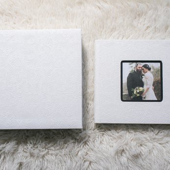 The Imagery Studio - 12x12 bridal album with premium cover featuring an image inlaid, with matching storage box - Event Photography Near Me - Worcester, Massachusetts The Imagery Studio - 12x12 bridal album with premium cover featuring an image inlaid, with matching storage box - Event Photography Near Me - Worcester, Massachusetts