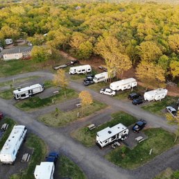 Drone picture of the back portion of the park. Drone picture of the back portion of the park.