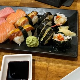 Delicious honeymoon sushi.