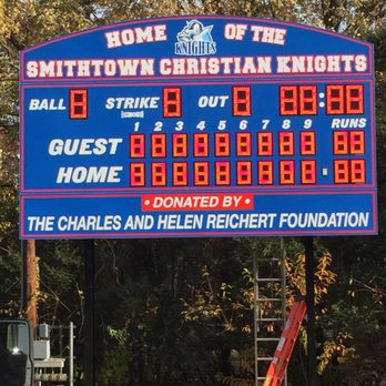 C & L Electric - A brand new baseball and multisport scoreboard for a private christian school! - Electricians Near Me - Patchogue, New York C & L Electric - A brand new baseball and multisport scoreboard for a private christian school! - Electricians Near Me - Patchogue, New York