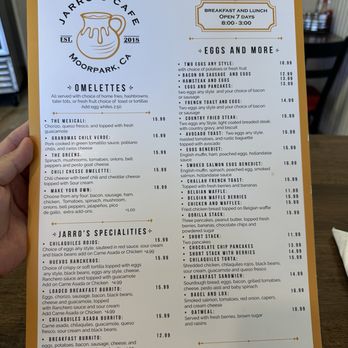 Jarro’s cafe - Breakfast Menu - Breakfast & Brunch Near Me - Moorpark, California Jarro’s cafe - Breakfast Menu - Breakfast & Brunch Near Me - Moorpark, California