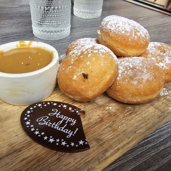Los Gatos Parkside - Birthday beignets! Sooooo good! - Cocktail Bars Near Me - Los Gatos, California